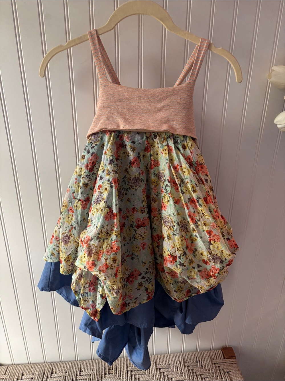Neve & Hawk Girls Custom Boutique Billow Bustle 100% Cotton Dress